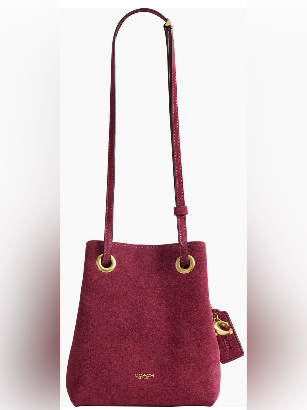 COACH
Jade Drawstring
Bucket Bag Dark Fuchsia